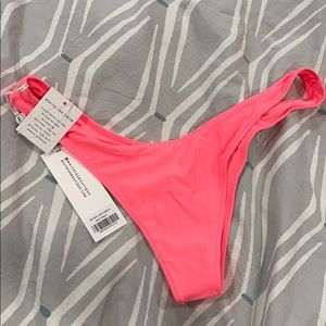 SOLD NWT White Fox Neon Peach Bikini Bottom